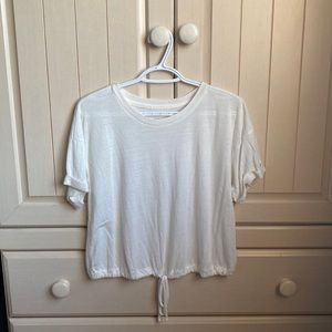 American Eagle, white t-shirt with strings, size medium
